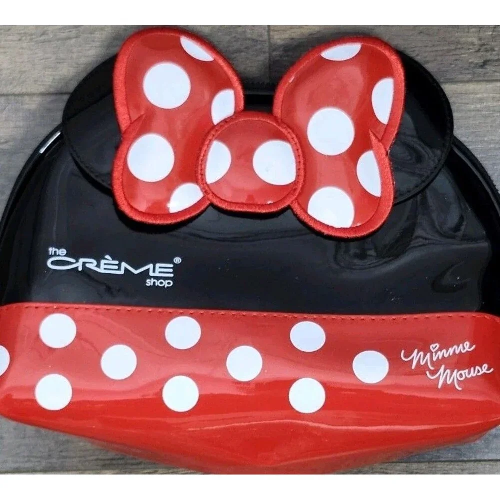 Minnie Mouse Cosmetic Bag The Creme Shop Makeup Travel Pouch